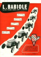 Vintage 1955 L Babiole Farm Equipment Tractors Magazine Issue Advertising