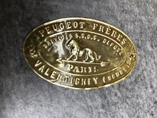 Rare plaque de moulin à café Peugeot PARIS 1881-1910