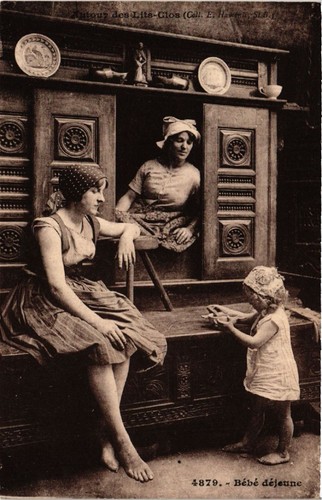 Old postcard around the closed