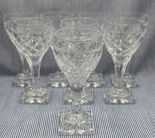 Rare Set Of 8 Val St Lambert St. Helene Cordial Glass       3 7/8" EUC 