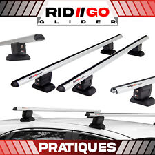 Alu Blanc Barres de toit pour PEUGEOT Partner 3 III ab 18 Points de fixation F2