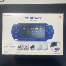 Sony PSP 2000 Metallic Blue Value Pack Boxed Japan Official Tested