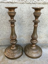 ANCIENNE PAIRE BOUGEOIRS