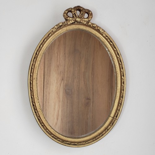 Miroir ovale bois doré - ovale,