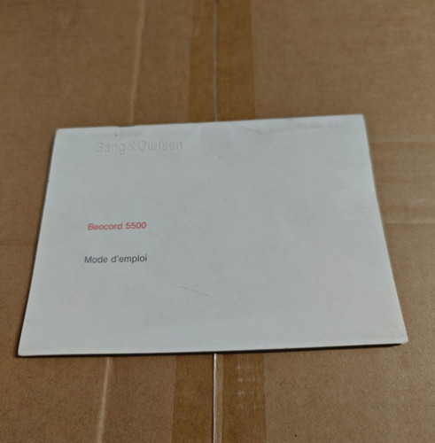 Beocord 5500 manuel - beocord,