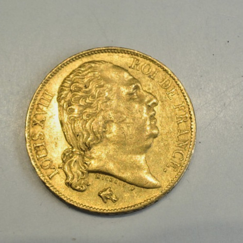 Louis xviii francs - or, /gold
