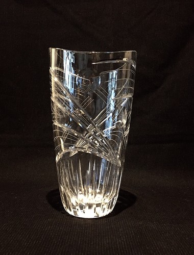 Vase contemporain cristal - vase,