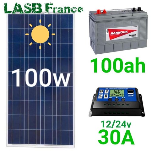 Kit solaire 100w - solaire, batterie