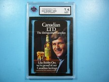 1970/71 CANADIAN LTD WHISKEY WHISKY PLAYING CARD BOBBY ORR 8 HEARTS KSA 7.5 NM+