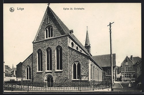 Cpa liége eglise - liége,, st