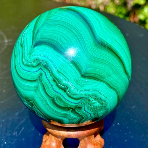 2lb natural malachite ball - 1.2lb,