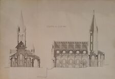 Notre Dame de Bougival / original drawing by architect de Cabrita / circa 1963