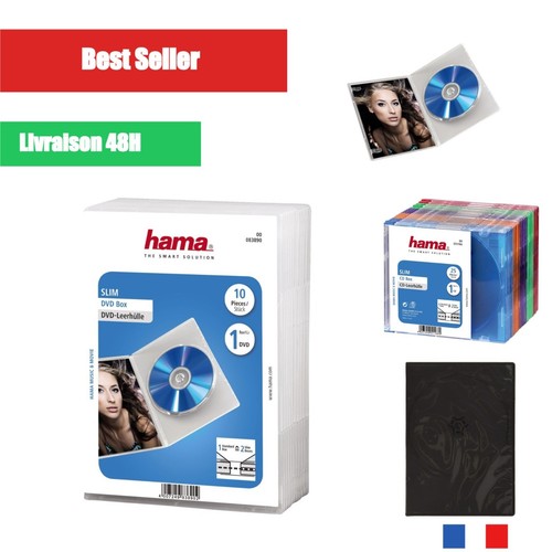 Hama boîtier dvd - cd, blu-ray