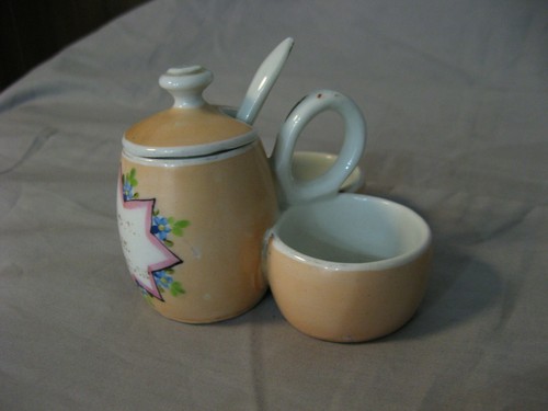 Ancien service condiment sel