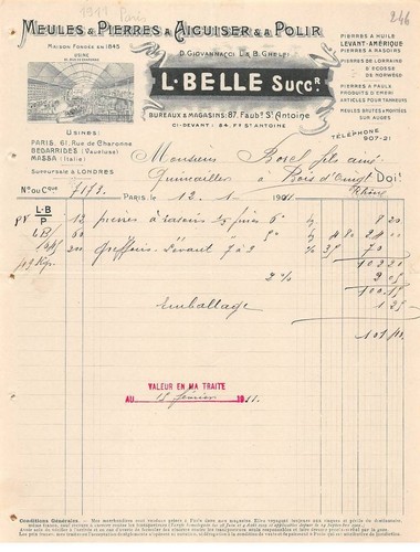 Invoice.AM24150.Paris.1911.Bel