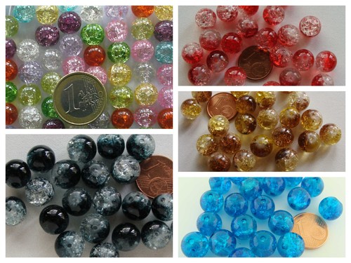 Perles rondes 10mm verre - perles,