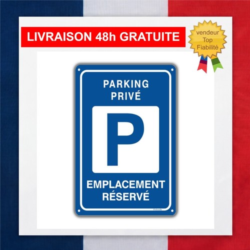 Panneau parking privé - panneau,