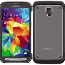 Samsung Galaxy S5 Active SM-G870A Unlocked ANDROID 16GB Titanium Grey Good B+ US