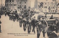 CPA 62 FUNERAL OF THE CALAIS RAINFALL COFFINS OVERVIEW