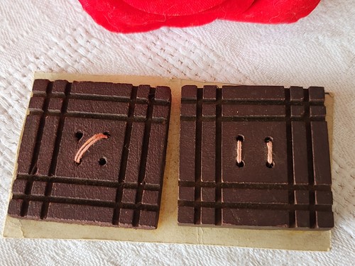 Duo gros boutons ancien - , en