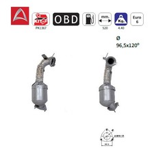 Catalytic Converter for Land Rover Discovery Sport Range Rover Evoque 2.0 D (1999cc)