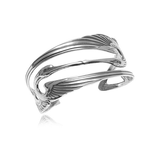 Art nouveau cranes - bangle, 925