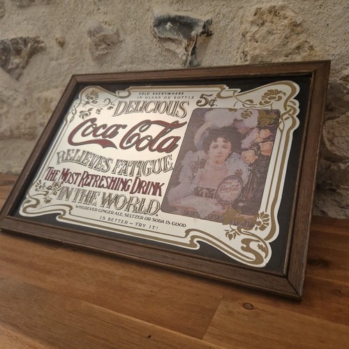 Cadre miroir coca cola - miroir, vintage