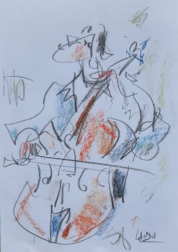 Dessin pastel crayon sur - pastel,