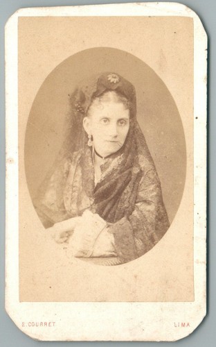 Cdv 1870 lima pérou femme - 1870,