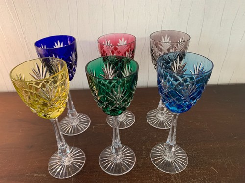 Lot verres vin en - vin,
