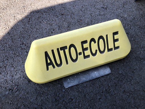 Ancienne enseigne auto ecole - ancienne,