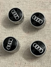 Audi Valves - 4 Bouchons De Valves En Aluminium D’origine Audi Neuf Sans Boite