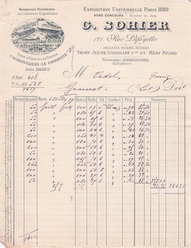 Paris manufacturer sohier - 75,