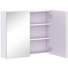 HOMCOM Armoire miroir murale
