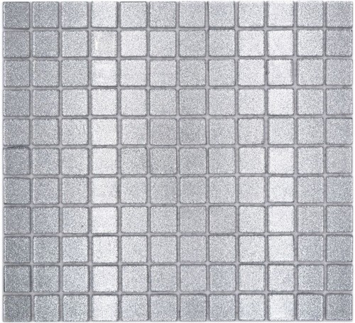 Mosaïque argent gris miroir - argent,