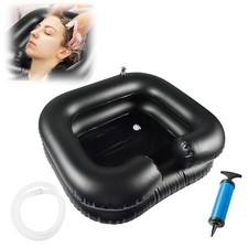 Lavabo à Cheveux Gonflable Lavabo Gonflable Portable pour chevet Bac lavage c...