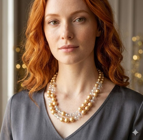 Collier vintage double - vintage, de