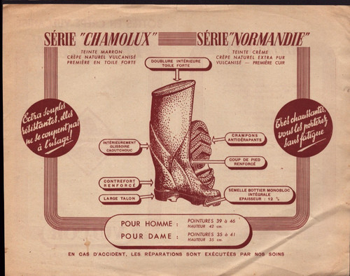 Paris bottes chamolux - (xvii°),