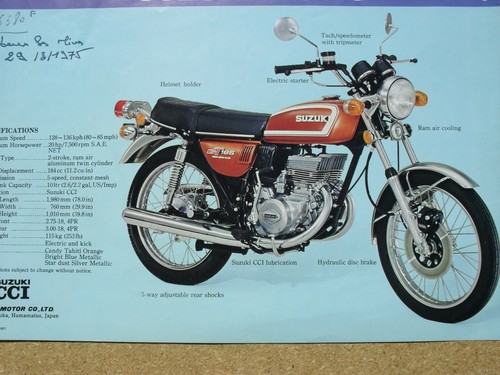 Suzuki 185 publicité - 185,