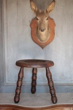 Vintage stool, tripod stool, side stool, wooden plant holder