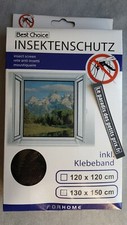 moustiquaire pour fenêtre,130 x 150 cm avec fixation scratch