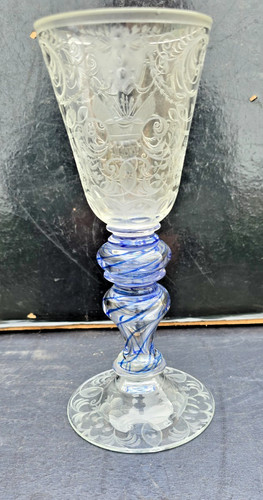Grand verre cristal - grand, bohÊme