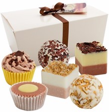 Boule de Bain Choco 'Chocolate Love' 6 Pcs Coffret Cadeau Femmes Vegan