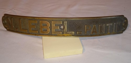 Ancienne plaque bronze