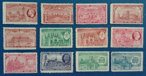 France lot vignettes de - de, 12