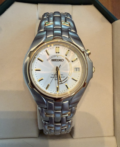 Seiko kinetic men two tone - seiko, two-tone