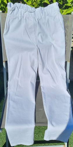 Pantalon jogger femme blanc