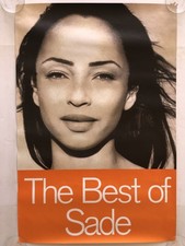 Sade 'The Best Of' 1994 Rare Original 2 Sided Promo Poster 36"h X 24"w
