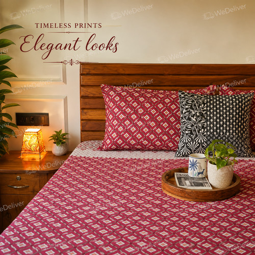 Drap lit indien kalamkari - lit,
