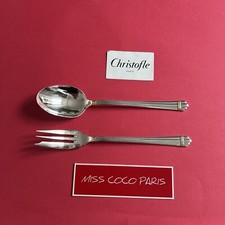 2 PIECES SERVICE 25CM CHRISTOFLE FRANCE ARIA DORE  METAL ARGENTE TRÈS BEL ÉTAT